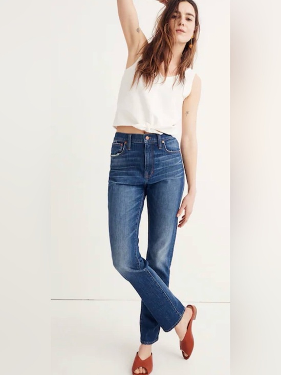 Madewell Denim - 🏷️ Madewell The High-Rise Slim Boy-Jean Medium Wash Denim Size 23